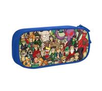 Estuche para lápices Edds-world con cremallera, estuche para bolígrafos de gran capacidad, estuche organizador para guardar artículos de papelería, estuche para maquillaje, estuche para oficina, mater