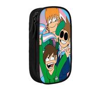 Estuche para lápices Edds-world con cremallera, estuche para bolígrafos de gran capacidad, estuche organizador para guardar artículos de papelería, estuche para maquillaje, estuche para oficina, mater
