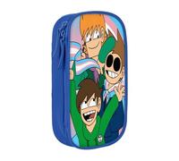 Estuche para lápices Edds-world con cremallera, estuche para bolígrafos de gran capacidad, estuche organizador para guardar artículos de papelería, estuche para maquillaje, estuche para oficina, mater