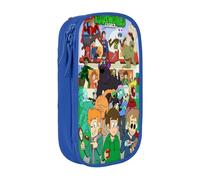 Estuche para lápices Edds-world con cremallera, estuche para bolígrafos de gran capacidad, estuche organizador para guardar artículos de papelería, estuche para maquillaje, estuche para oficina, mater