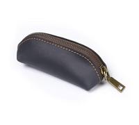 Estuche para lápices, estuche de cuero para lápices, pequeño estuche portátil con cremallera para pluma estilográfica, marcadores, maquillaje, monedas, regalo para hombres, mujeres, hombres de