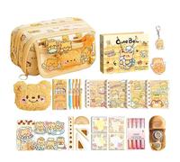 Estuche para lápices, estuche de gran capacidad para estudiantes de primaria, juego de papelería de lujo para niñas, estuche multifuncional, estuche para lápices, estuche de lápices, neceser de