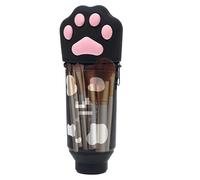 Estuche para lápices, estuche de lápices, organizador de lápices de silicona, estuche de papelería creativa, bonita bolsa de lápices de silicona con diseño de pata de gato, organizador de lápices