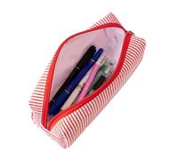 Estuche para lápices, estuche de tela de sirsaca, estuche portátil para lápices de papelería con cremallera, bolsa de maquillaje, bolsa de papelería para niñas, mujeres, adolescentes, exámenes
