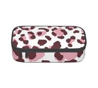 Estuche para lápices, estuche para lápices impreso de gran capacidad, estuche para lápices, estuche para lápices para oficina y escuela.Estampado Leopardo Sin Costura Rosa Animales Africanos