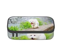 Estuche para lápices, estuche para lápices impreso de gran capacidad, estuche para lápices, estuche para lápices para oficina y escuela.Parque Bichón Frisé Mascotas Perros Perros Bichón Frisé