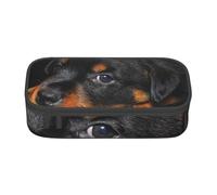 Estuche para lápices, estuche para lápices impreso de gran capacidad, estuche para lápices, estuche para lápices para oficina y escuela.Rottweiler Cachorros Mascotas Perros Rottweiler Pequeños