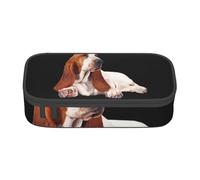 Estuche para lápices, Estuche para lápices Impreso de Gran Capacidad, Estuche para lápices, Estuche para lápices para Oficina y Escuela.Perro Basset Hound