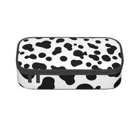 Estuche para lápices, estuche para lápices impreso de gran capacidad, estuche para lápices, estuche para lápices para oficina y escuela.Patrón sin costuras de perro dálmata o textura de piel de vaca