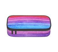 Estuche para lápices, estuche para lápices impreso de gran capacidad, estuche para lápices, estuche para lápices para oficina y escuela.Pintura Acuarela Colores Brillantes Ilustraciones Lineales
