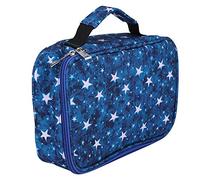 Estuche para lápices, estuche portátil, cremallera con 72 ranuras, gran capacidad, profesionales de colores multicapa para suministros de arte, útil, Estrella azul de cinco puntas), 72 pieces