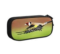 Estuche para lápices Goldfinch in Flight de gran capacidad, estuche organizador de escritorio, estuches para niños y niñas, color, 5.0cm*10.5cm*20.5cm, Estuche para lápices