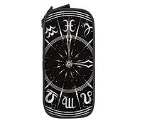 Estuche para lápices Gran capacidad Universo Estrellas Espacio Signos del zodiaco Estuche para lápices negro Estuche para bolígrafos para la escuela media / secundaria Oficina Universidad Adulto Niñ