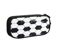Estuche para lápices hexagonal de fútbol de gran capacidad, estuche organizador de escritorio, estuches para niños y niñas, color, 5.0cm*10.5cm*20.5cm, Estuche para lápices