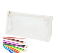 Estuche para Lápices - Linda Bolsa Transparente Organización de Lápices | Regreso A Los Duros Escolares Para Estudiantes, Organizador De Lápices Grande Para Proceso De Estación, Primaria, Media Y
