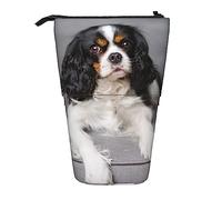 Estuche para lápices, Lindo Estuche para lápices de pie, Estuche retráctil para lápices, Bolsa organizadora de papelería para Perros de Aguas en el sofá
