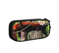 Estuche para lápices, lindo panda rojo menor, 6, gran capacidad, soporte para bolígrafos, suministros escolares, organizador de almacenamiento de papelería para oficina, estudiantes, niñas y niños