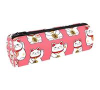 Estuche para lápices, monedero, cosméticos, maquillaje, papelería, escuela, oficina, japonés, Maneki Neko Cats
