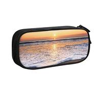 Estuche para lápices Ocean Beach Sunset para niñas y niños, bolsa grande para lápices, organizador de papelería escolar, bolsa de cosméticos fo, color, 5.0cm*10.5cm*20.5cm, Estuche para lápices