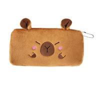 Estuche para Lápices Organizador de Papelería Capibara | Estuche de Felpa Capibara con Cremallera Para Goma de Borrar Regla Marcador Labial Auriculares Material Escolar Niños Niñas