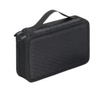 Estuche para lápices Oxford de gran capacidad de 2/3/4 capas, organizador de lápices de pintura de forma cuadrada, accesorios de oficina, Negro-32 agujeros, Negro-32 agujeros