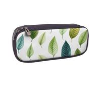 Estuche para lápices, papelería, maquillaje, dinero en efectivo, monedas, Hojas verdes follaje 10, Talla única, Organizador de bolsas