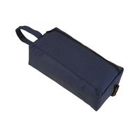 Estuche para lápices para estudiantes, bolsa de doble cremallera, bolsa de almacenamiento para artistas, estudiantes, oficina, Blue, 21x6.5x10cm