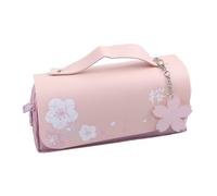 Estuche para lápices para estudiantes, bolsa de lápices de mano con cremallera simple para artistas, estudiantes, oficina, Pink, 20x5x9cm