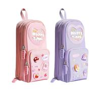 Estuche Para Lápices Para Niñas De 2 Piezas, Estuche Lindo Para Lápices, Estuche Para Lápices Con Múltiples Compartimentos, Papelería Para Estudiantes