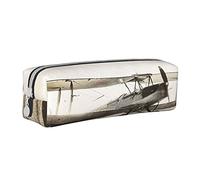 Estuche para lápices para niños y niñas, caja de lápices de aviones de la guerra mundial, gran capacidad, soporte para rotuladores, organizador de papelería, escuela, oficina, para adolescentes,