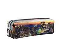 Estuche para lápices para niños y niñas, New York City Skyline Urban 835, caja de lápices de gran capacidad, soporte para marcadores de bolígrafos, bolsa organizadora de papelería, escuela, oficina,