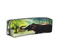 Estuche para lápices para niños y niñas, un elefante en la selva, caja de lápices de gran capacidad, organizador de papelería, escuela, oficina, para adolescentes, adultos, estudiantes
