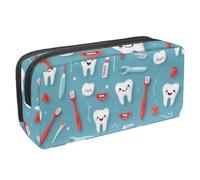 Estuche para lápices, pasta de dientes y lápices de dientes con cremallera, bolsa impermeable para bolígrafos, suministros de oficina, organizador de papelería para adolescentes, niñas, adultos y