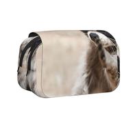 Estuche para lápices portátil de Doble Capa con diseño de Mapache y Animales Inteligentes