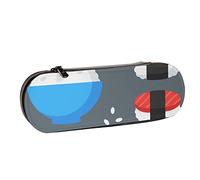 Estuche para lápices, Sushi de arroz de cocina de comida japonesa, Estuche de cuero para lápices, bolso para bolígrafos, oficina, escuela, caja de joyería, caja para brochas de maquillaje