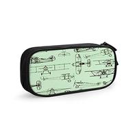 Estuche para lápices vintage de hélice, gran capacidad, soporte para bolígrafos, suministros escolares, organizador de almacenamiento para oficina, estudiantes, niñas y niños