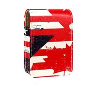 Estuche para lápiz Labial,Bolsa de Maquillaje portátil,Organizador para lápiz Labial,Canadá Bandera de los Estados Unidos