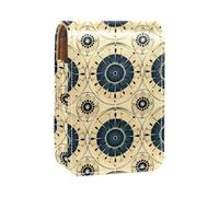 Estuche para lápiz Labial,Bolsa de Maquillaje portátil,Organizador para lápiz Labial,patrón de Estilo Boho Floral