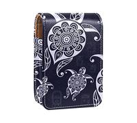 Estuche para lápiz labial personalizado, bolsa de maquillaje portátil, bolsa de cosméticos, soporte para lápiz labial, organizador de maquillaje, tortuga, boho, Varios colores, 9.5x2x7 cm/3.7x0.8x2.7 in
