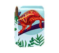 Estuche para lápiz labial personalizado, bolsa de maquillaje portátil, bolsa de cosméticos, soporte para lápiz labial, organizador de maquillaje, camaleón, animal tropical, Varios colores, 9.5x2x7 cm/3.7x0.8x2.7 in