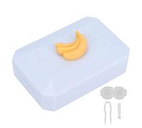 Estuche para Lentes de Contacto, Contenedor para Lentes de Contacto Respetuoso con el Medio Ambiente Y Uso Seguro para Viajes para el Hogar para el Trabajo Al Aire Libre(Plátano)