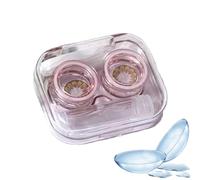 Estuche para lentes de contacto, kit de transparente portátil para lentes