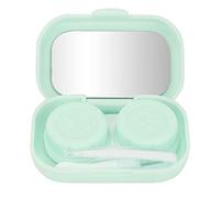 Estuche para Lentes de Contacto, Mini Juegos de Caja para Lentes de Contacto de Viaje, Estuche para Lentes de Contacto Portátil para Removedor de Pinzas para Viajes o Actividades Al Aire Libre(Verde)