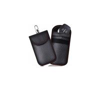 Estuche para llaves de coche con bloqueo de señal RFID, bolsa Faraday, juego de 2 bolsas con bloqueo