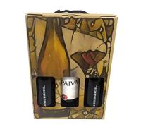 Estuche para los amantes del vino con 2 botellas de Habla del Silencio y una botella de Paiva