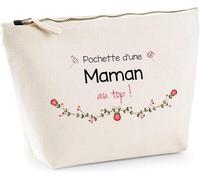 Estuche para mamá en la parte superior | Cofre Maquillaje, Idea de regalo para cumpleaños, Navidad, Día de la Madre, beige, Bolsa de aseo