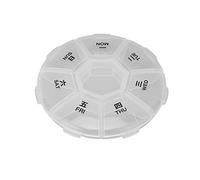 Estuche para Medicamentos, Estuche para Píldoras Semanal de Viaje Transparente para Vitamina