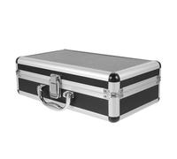 Estuche para Micrófono Inalámbrico Profesional Espuma Ajustable Negra | Protección ABS de Carcasa Rígida, Interior Acolchado de Triple Capa, para Viaje y Cables de Audio