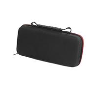 AWHAO Estuche para micrófono portátil, impermeable, de gran capacidad, para viajes, camping, negocios, canto y excursiones, Borde Rojo