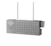 Estuche para montaje en pared con cubierta para enrutador: dimensiones de 15,7 x 7,8 x 3,9 pulgadas, componente de escritorio resistente de 1570 g, interfaz visual de conexión a Internet de administra